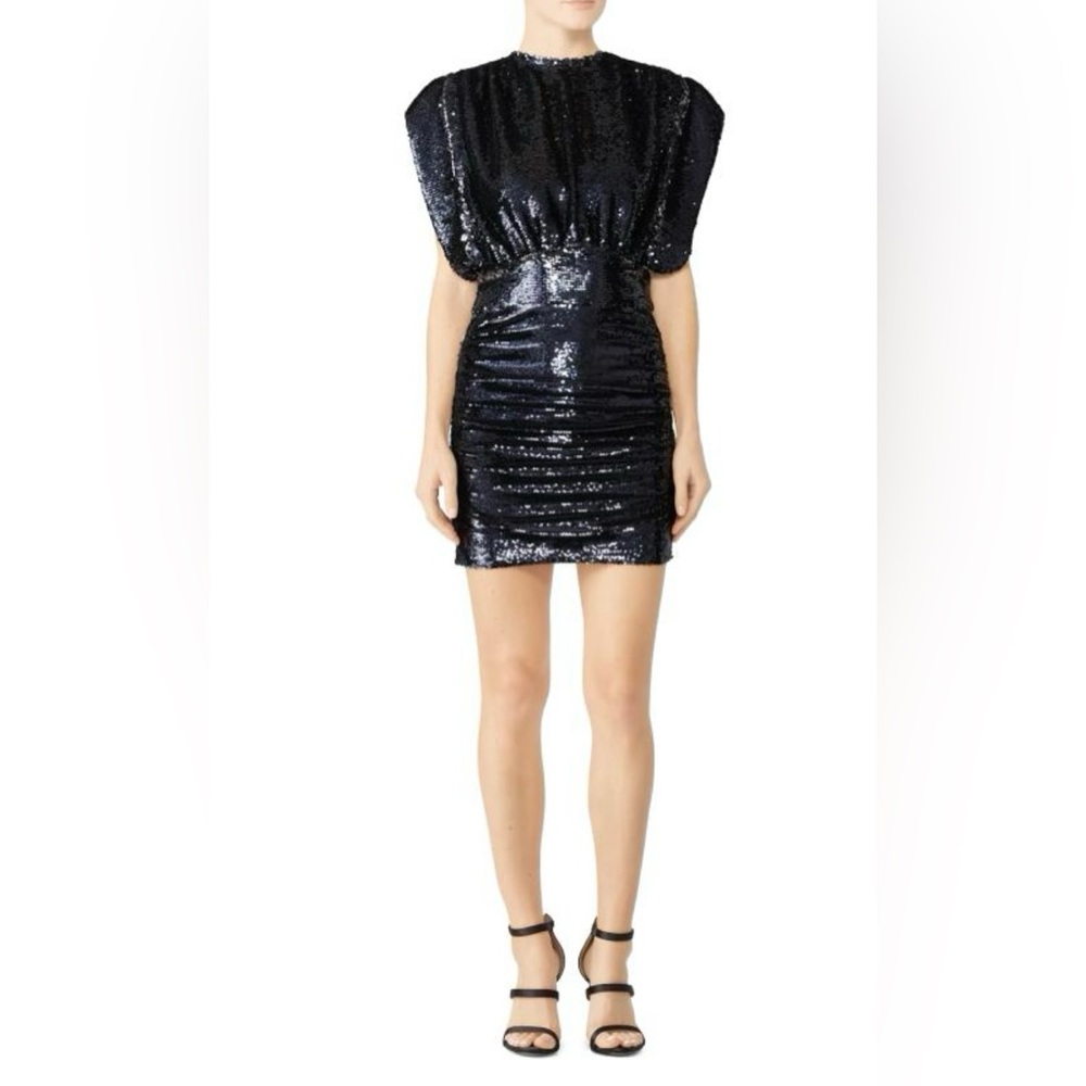 IRO Midnight Black Sequin Mini Dress